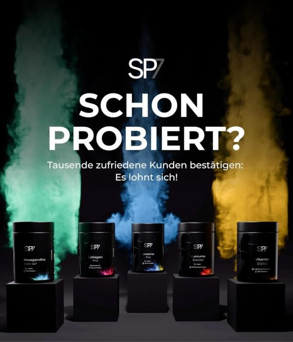 SP7 Omega 3 Kapseln [HOCHDOSIERT] - 365 Fischöl Kapseln mit je 1000mg Fischöl pro Tagesdosis - Omega 3 Fischöl Kapseln mit reichlich EPA & DHA - Aus nachhaltigem Fischfang - Fish Oil - Image 4